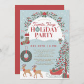 Klassieke Traditionele Vakantie Favoriete Dingen P Kaart (Voorkant / Achterkant)