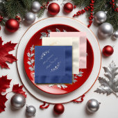 Klassieke traditionele vrolijke kerst folie servetten