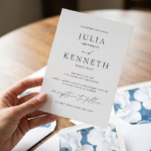 Klassieke traditionele zwarte en witte bruiloft