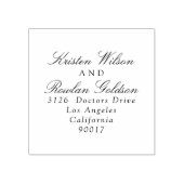 Klassieke traditionele zwarte en witte bruiloft rubberstempel (Afrduk)