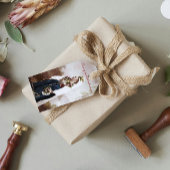 Klassieke traditionele Zweedse Daleslandse bruilof Cadeaulabel