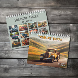 Klassieke Treasure Trucks per maand Kalender