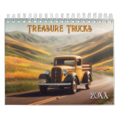 Klassieke Treasure Trucks per maand Kalender (Hoes)