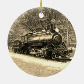 Klassieke trein keramisch ornament (Achterkant)