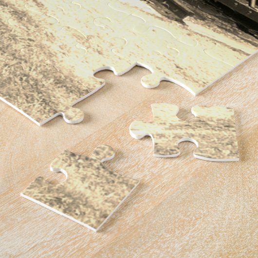 Klassieke trein legpuzzel (Zijkant)