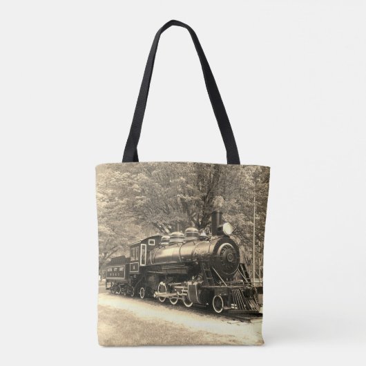 Klassieke trein tote bag (Achterkant)