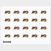 Klassieke trekker ronde sticker (Vel)