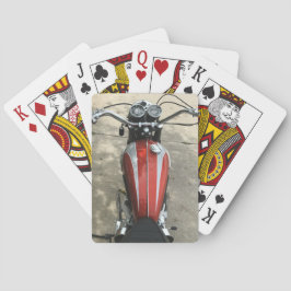 Klassieke  triomfspeelkaarten voor motorfietsen pokerkaarten