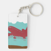 Klassieke Tristar-Airliner-sleutelhanger Sleutelhanger (achterkant)