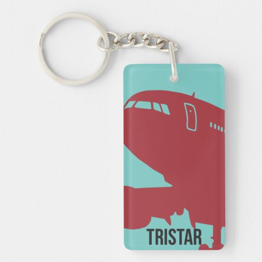 Klassieke Tristar-Airliner-sleutelhanger Sleutelhanger (Voorkant)