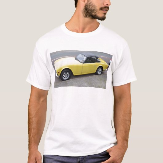 Klassieke triumph TR6 Sportscar T-shirt (Voorkant)