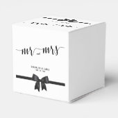 Klassieke Trouw Favorietdozen Zwart Wit Bedankdoosjes (Achterkant)