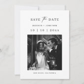 Klassieke Trouw Save the Date Kaart (Voorkant)