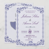 Klassieke Trouw Uitnodiging  (Voorkant / Achterkant)