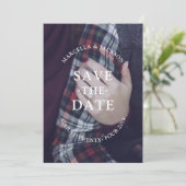 Klassieke Trouwdag Save the Date (Staand voorkant)