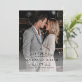 Klassieke Trouwfoto Save The Date (Staand voorkant)