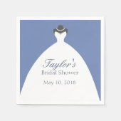 Klassieke trouwjurk servet (Voorkant)