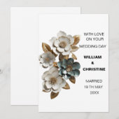 KLASSIEKE TROUWKAART KAART (Voorkant / Achterkant)