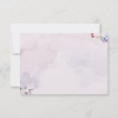 Klassieke trouwkaart om gasten te bedanken bedankkaart (Achterkant)