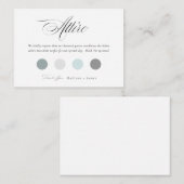 Klassieke Trouwkleding Kledingcode Kleurenpalet Informatiekaartje (Voorkant / Achterkant)