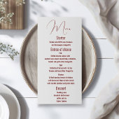 Klassieke trouwmenu sjabloon, modern, script menu