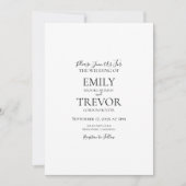 Klassieke trouwuitnodiging (Voorkant)