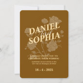 Klassieke trouwuitnodiging kaart (Voorkant)