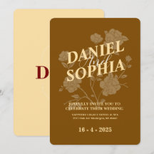 Klassieke trouwuitnodiging