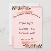 klassieke trouwuitnodiging kaart (Voorkant)