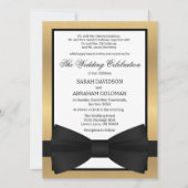 Klassieke trouwuitnodigingen voor gescheiden ouder kaart (Voorkant)