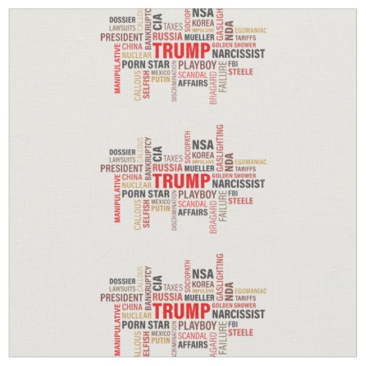 Klassieke Trump 2020 Stof (Close Up)