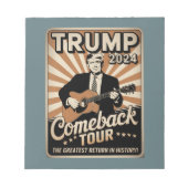 Klassieke TRUMP 2024 Rocks COMEBACK TOUR Notitieblok (Voorkant)
