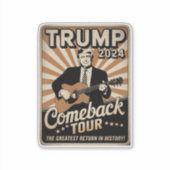 Klassieke TRUMP 2024 Rocks COMEBACK TOUR  Sticker (Voorkant)