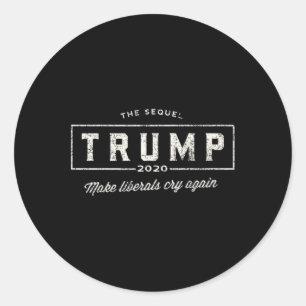 Klassieke trump Laat Liberalen Weer Huilen - Het V Ronde Sticker