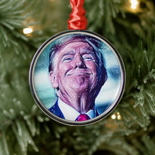 Klassieke Trump Metalen Ornament (Boom)