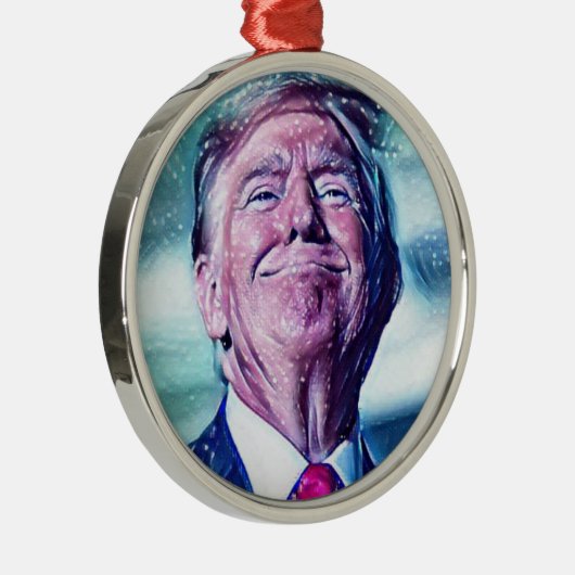 Klassieke Trump Metalen Ornament (Rechts)