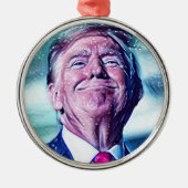 Klassieke Trump Metalen Ornament (Voorkant)