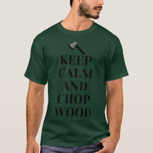 Klassieke TShirt houden van kalm en hout