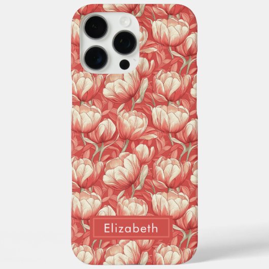 Klassieke Tulp Aangepaste Iphone Hoes Voor Meisjes (Achterkant)