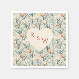 Klassieke Tulp Glans Buiten Huwelijk Servet