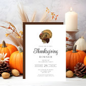 Klassieke Turkije Thanksgiving-diner Kaart
