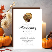 Klassieke Turkije Thanksgiving-diner Kaart