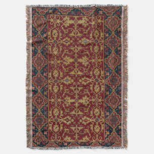 Klassieke Turkse Lotto Patroon Tapijt Print Deken