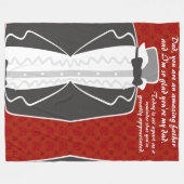 Klassieke Tuxedo personaliseer je een geweldige va Fleece Deken (Voorkant (Horizontaal))