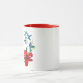 Klassieke tweekleurige Floral Gorgeous Coffee Mok (Midden)