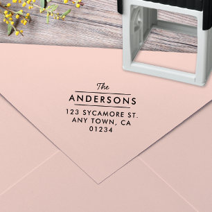 Klassieke Type Terugkeeradresstempel Zelfinktende Stempel