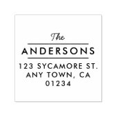 Klassieke Type Terugkeeradresstempel Zelfinktende Stempel (Design)