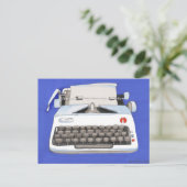 Klassieke typemachine briefkaart (Staand voorkant)
