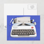 Klassieke typemachine briefkaart (Voorkant / Achterkant)