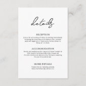 Klassieke typografie informatiekaartje (Voorkant)